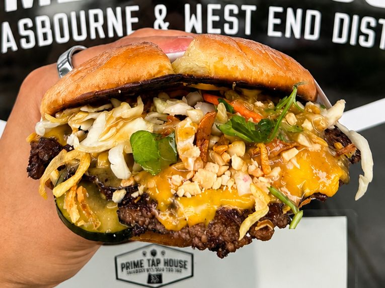 The Bangkok Smash: Thai Peanut Burger